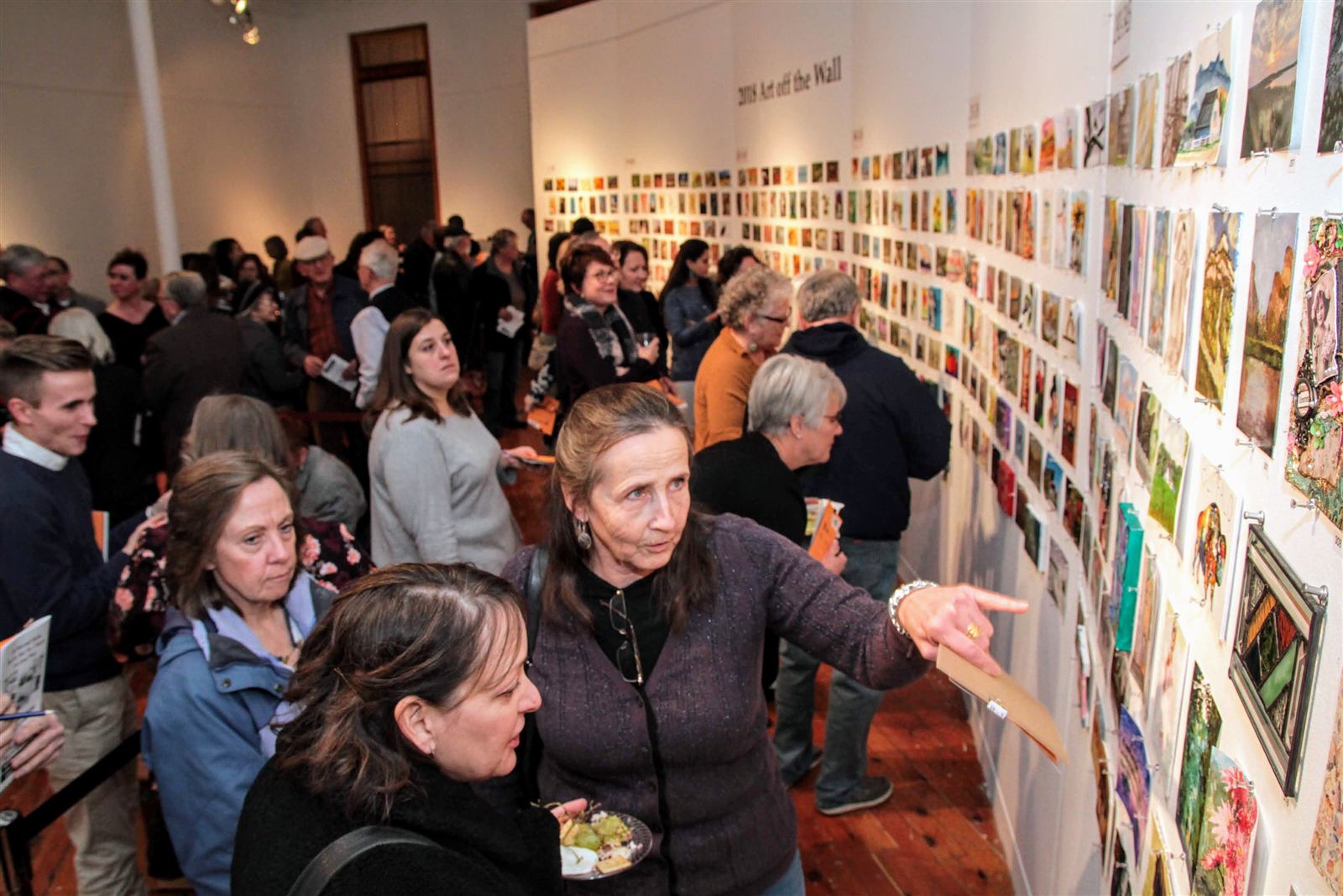 Smiles at Art Off the Wall in Carnegie Art Center
